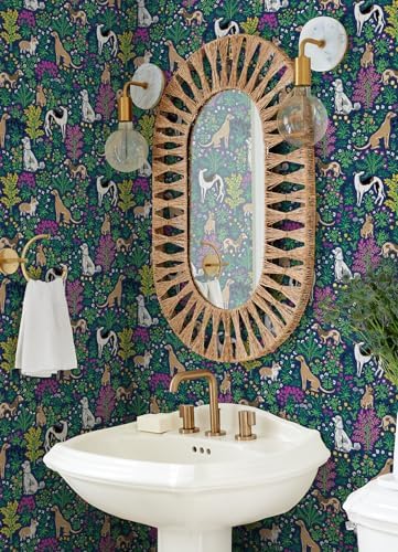 NuWallpaper x Printfresh Must Love Dogs Indigo Peel and Stick Wallpaper - Image 3