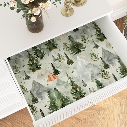 BOKEBEVE Boho Forset Contact Paper Green Yellow 17.5 x 118In - Image 6