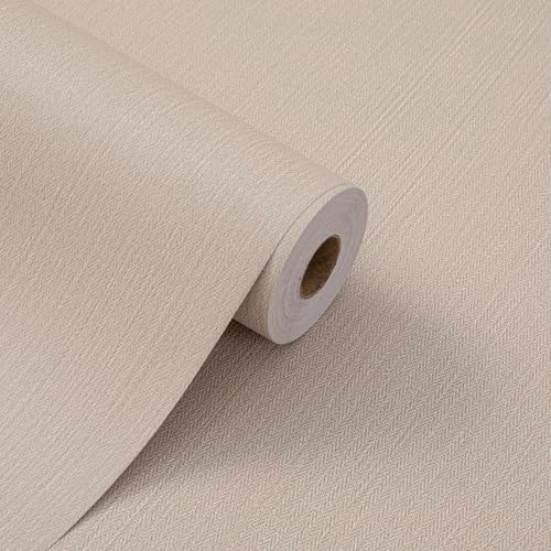 Haimin Fabric Wallpaper 24" x 393" Peel and Stick Textured Contact Paper - Image 6