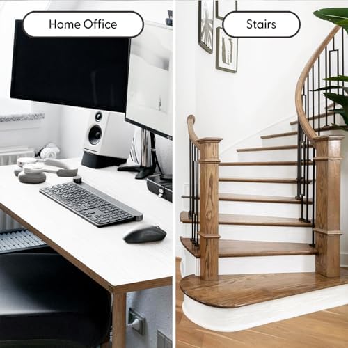 White Wood Grain Contact Paper, 17.3" x 118" Peel and Stick Wallpaper, - Image 5