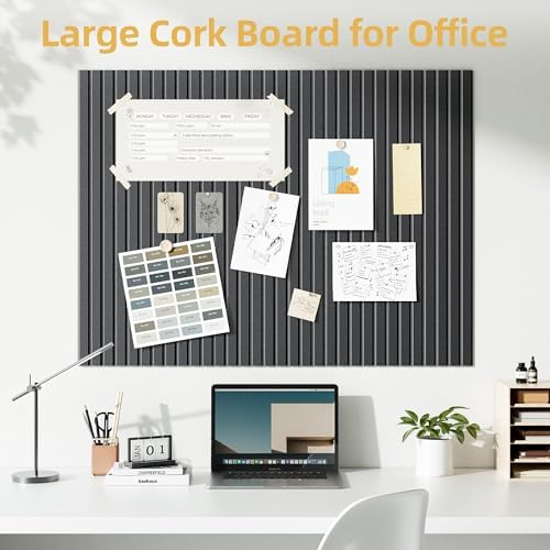 Large Cork Board for Walls 12 Pack Bulletin Board - Image 2