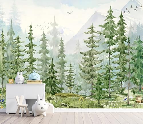 YQWDMX - Green Tropical Jungle Peel and Stick Wallpaper murals - Image 3