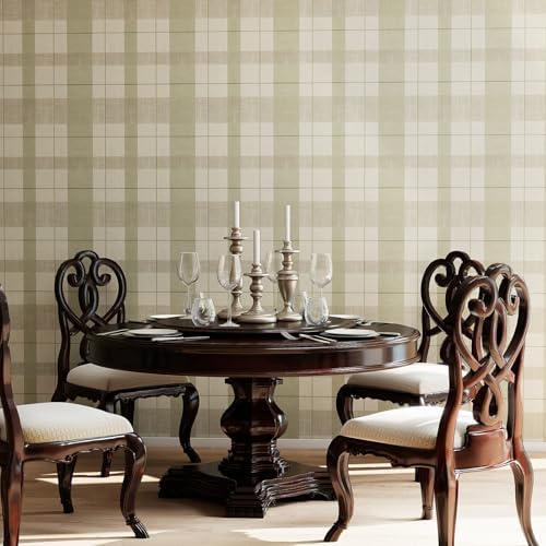 Timeet Modern Peel and Stick Wallpaper Wallpaper Light Green Gray Boho Contact - Image 3