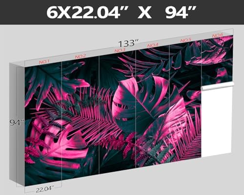 XMPMBM-Tropical Botanical backsplash Large Decorative Wallpaper Plant Leaf - Image 4