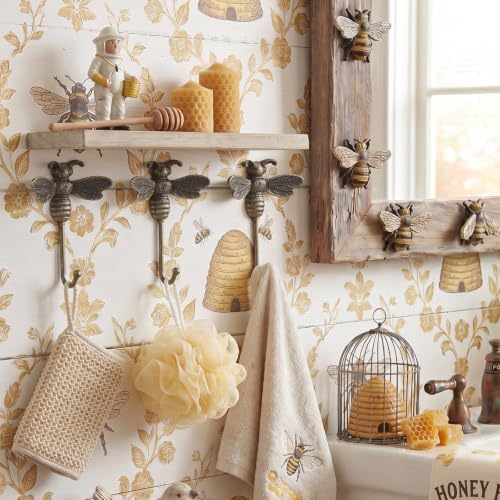 Hicarer 3 Pcs Bee Cast Iron Wall Hooks Hangers - Image 6