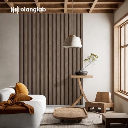 Olanglab Wood Panels for Wall 4Pack 94.5"x12.6" Dark Walnut - Image 2