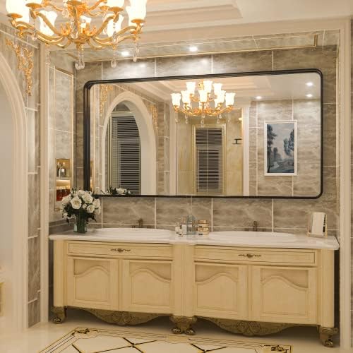 TokeShimi 72x36 Inch Black Bathroom Mirror - Image 2