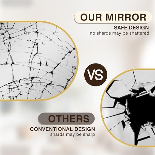 FICTOR 30" x 32" Arched Bathroom Vanity Mirror - Image 6
