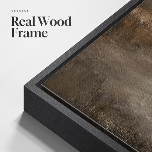 Large Framed Brown Abstract Wall Art - Image 6