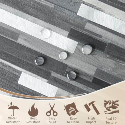 DICOFUN Peel and Stick Backsplash Tiles, 1 Sheet - Image 3