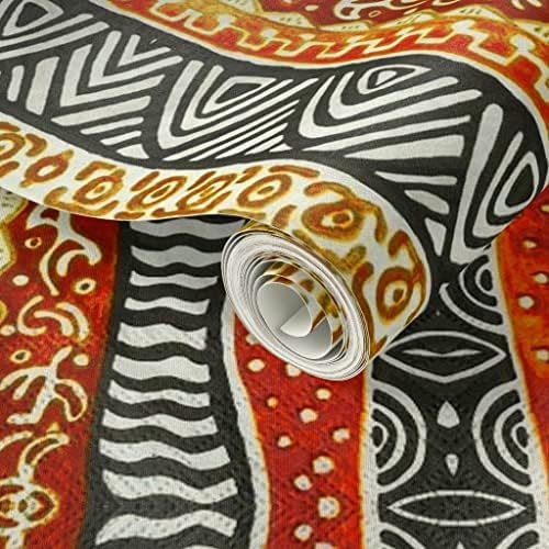 Spoonflower African Inspired Peel and Stick Removable Wallpaper - Image 2