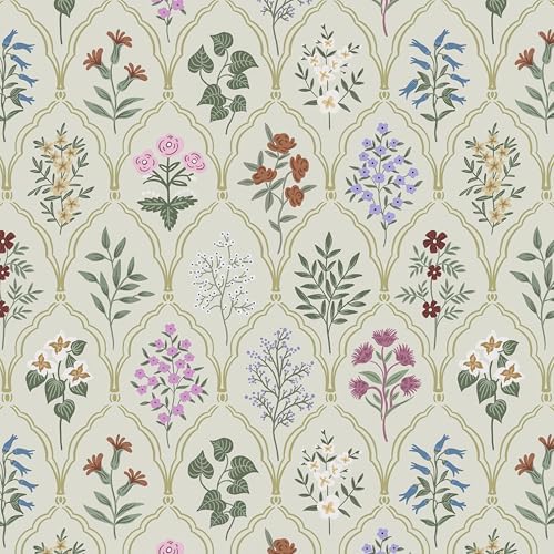 Dimoon 78.7"x17.3" Peel and Stick Wallpaper Floral Vintage Contact Paper Modern by DIYYOURMOON
