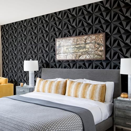 STICKGOO Black Diamond 3D Wall Panels, 33 Pack - Image 4