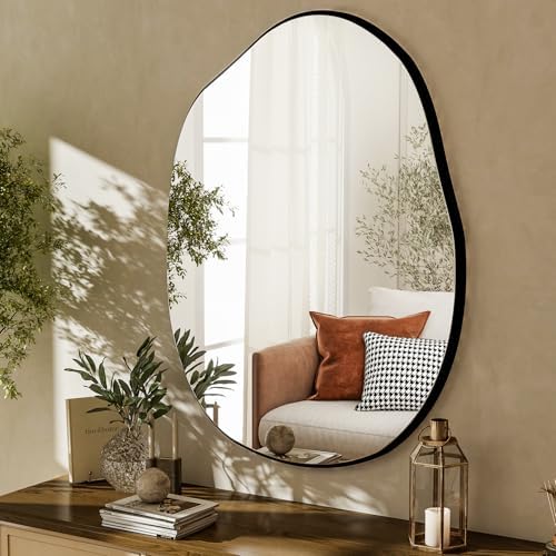 HARRITPURE 22"x32" Irregular Wall Mirror, Bathroom Mirror by HARRITPUREHome