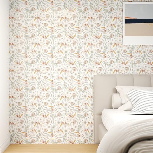 Hopepak Vintage Wallpaper Peel and Stick Floral Wallpaper Boho Floral Contact - Image 6