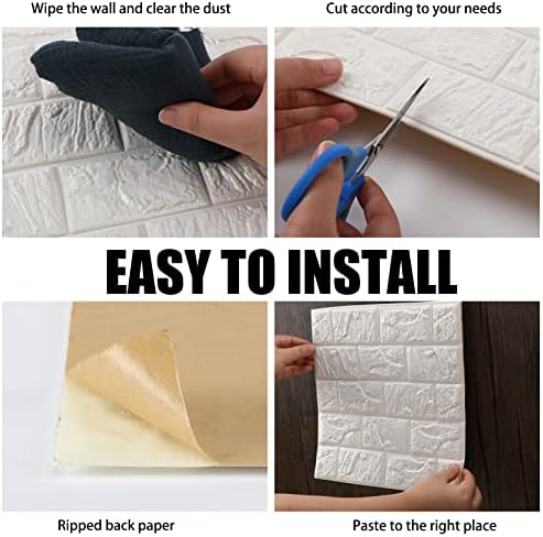 Tinlade 30 Pcs 3D Wall Panels Peel and Stick Wallpaper Foam - Image 5