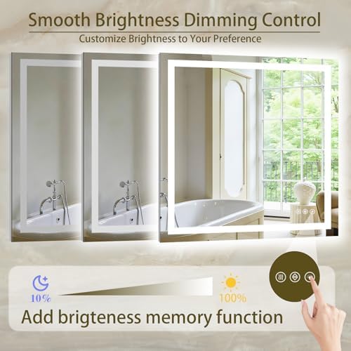 36"x36" LED Bathroom Mirror - Image 5
