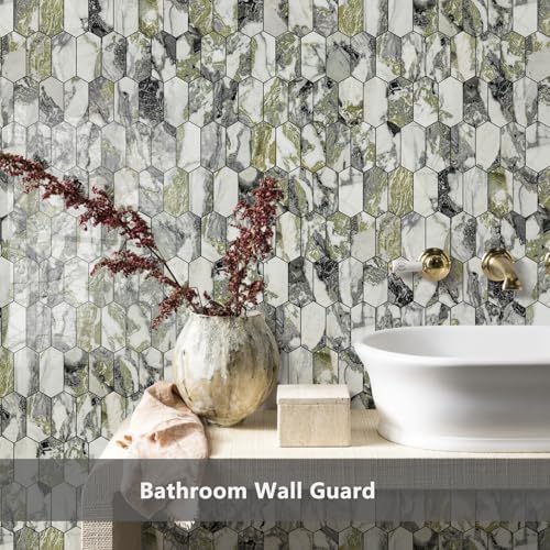 Vamos Tile Long Hexagon Peel and Stick Backsplash Tile - Image 2