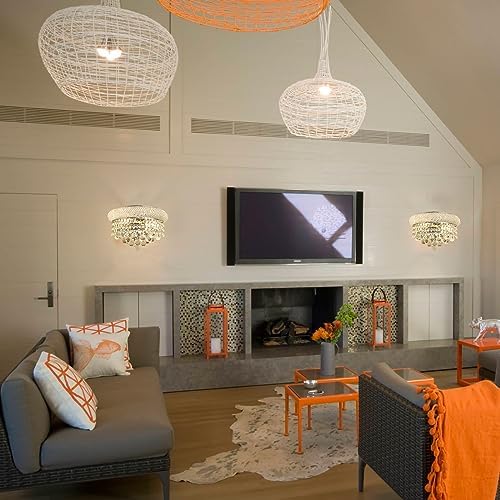 2-Lights Empire Crystal Wall Sconce Light - Image 4