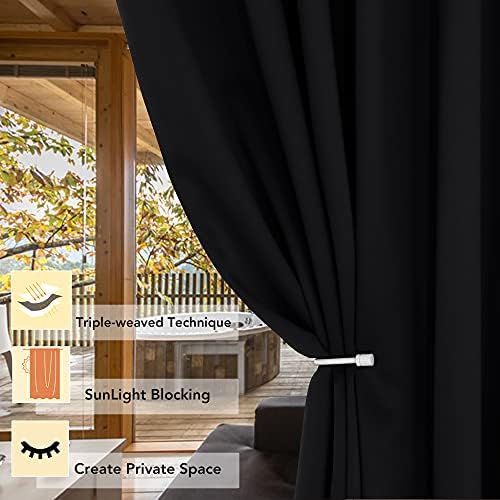 BONZER Room Divider Curtain Grommet Wall Screen Partitions - Image 2