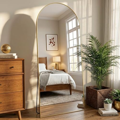 69"x28" Arched Full Length Mirror, Full Body Mirror by Furnbar