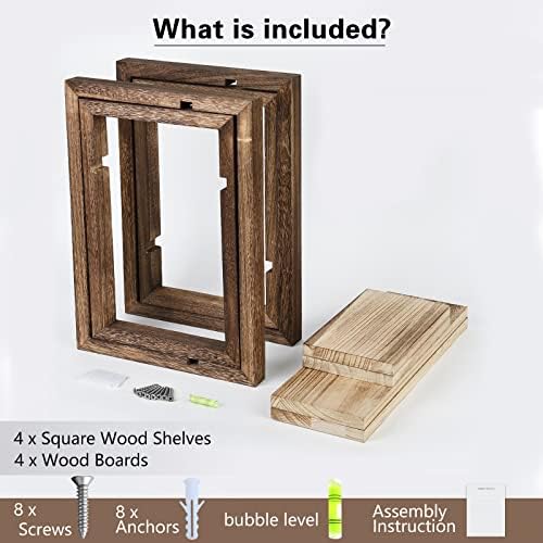 idee-home Floating Shelves for Wall Set of 4 Decorative Hanging Shelf - Image 6