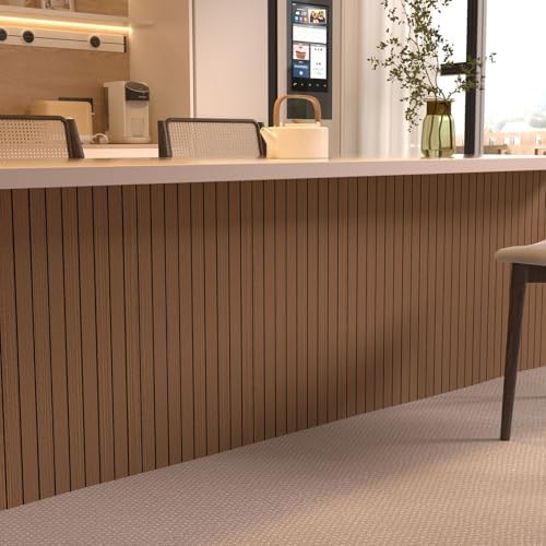 Peel and Stick Wood Slat Wall Panels, 118 x 15.7 in - Image 4