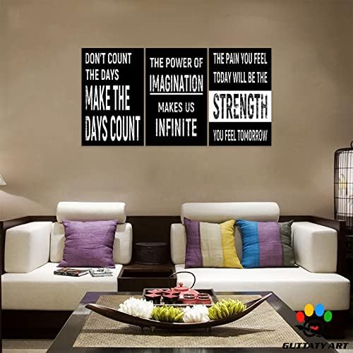 Office Wall Art-3 Panel Motivational Canvas Art - Image 4