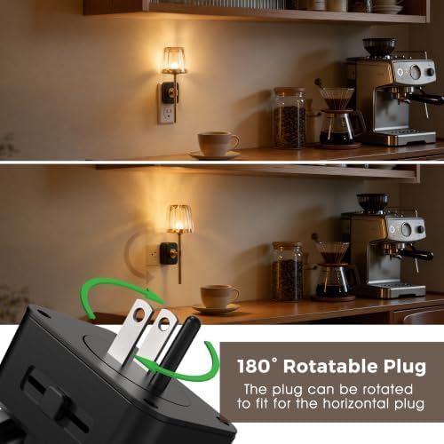 L LOHAS LED Night Lights Plug into Wall, Crystal Acrylic Decor Night Light - Image 4