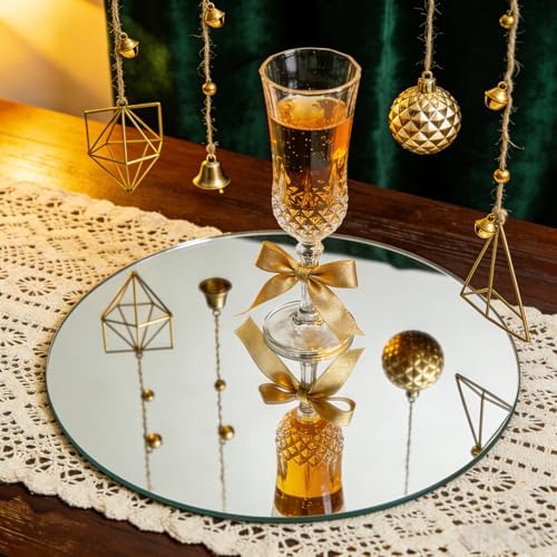 10 inch Glass Round Mirror Tile - Image 7