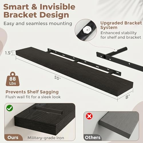 55 Inch Floating Shelves for Wall - Image 2