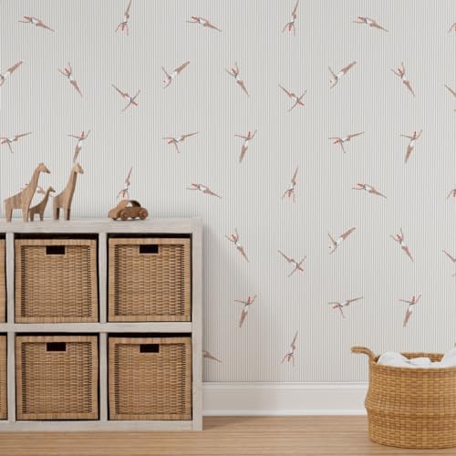 Spoonflower Little Swimmers Peel and Stick Removable Wallpaper - Image 7