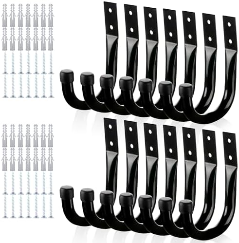 KURUI Large Metal Wall Hooks for Hanging Living Room/Bedroom/Garage by KURUI
