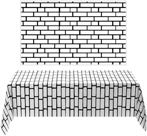 Chuangdi 2Pcs 4.5 x 9ft Brick Stone Backdrop Wallpaper Tablecloth by Chuangdi