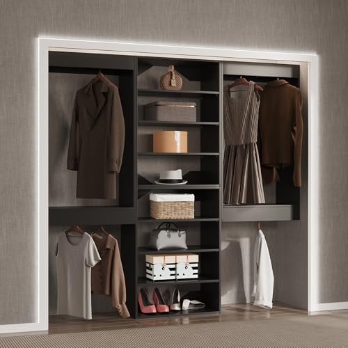 Modular Closet System, Wood Tower Closet Storage - Image 3