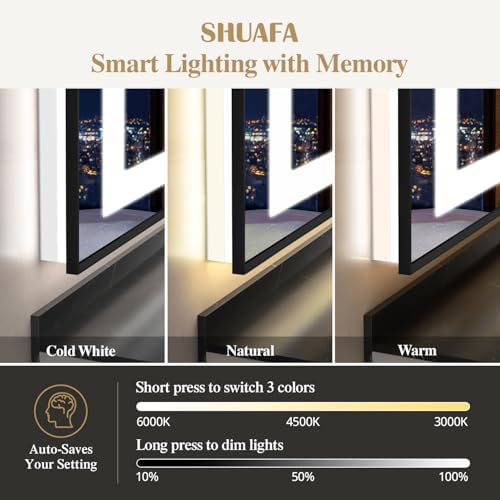 40X36 Inch LED Bathroom Mirror - Image 3