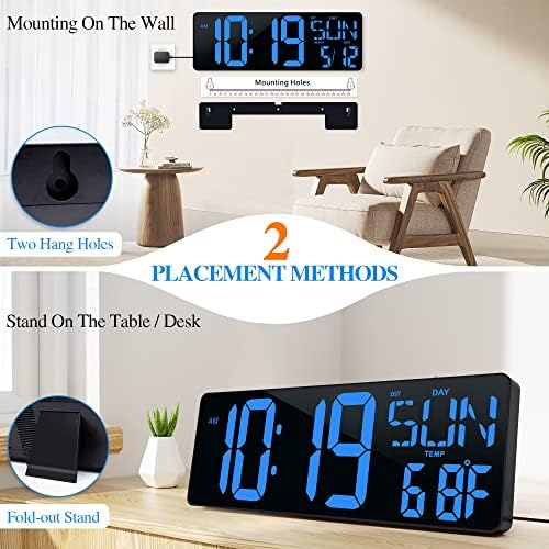17.2"Large Digital Wall Clock Large Display - Image 5