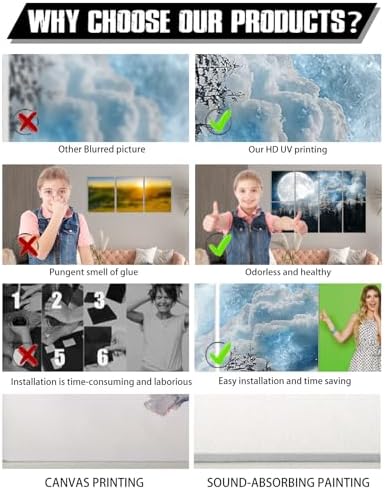 YPY Acoustic Panels Sound Absorbing, 8 Pack Soundproof Wall Panels - Image 3
