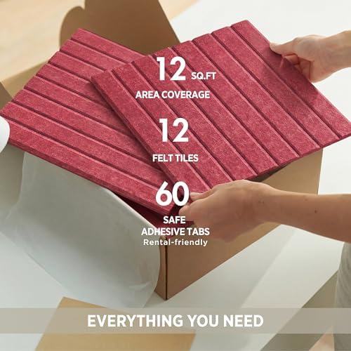 VIVELDA Felt Bulletin Board Tiles 48"x36" - Image 6