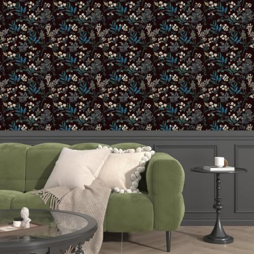 Laatse Vintage Floral Peel and Stick Wallpaper 17.5'' x 787'' - Image 5