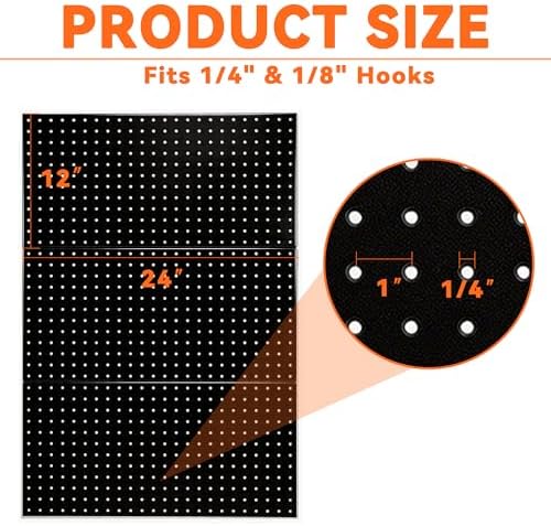 Ultrawall Metal Pegboard Panels, Pegboard Wall Organizer - Image 2