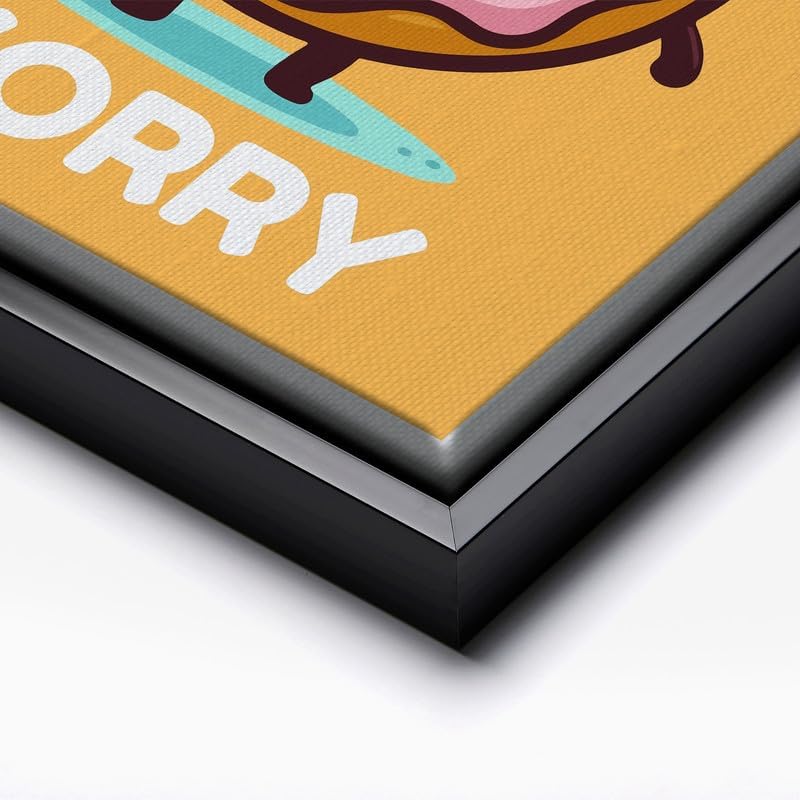 InkFlow Posters Donut Worry Canvas Poster - Image 2