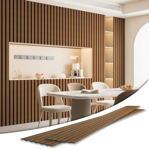 Art3d Six-Grid Design Slim Slat Wall Panel, 104 x 12 Inch by Art3d