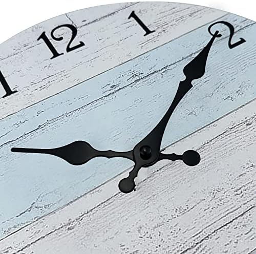 Plumeet Smaill Wall Clock, Rustic Coastal Country Village Clocks Decorative - Image 2