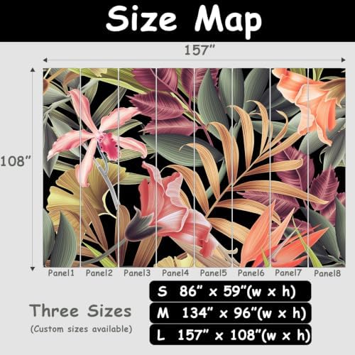 Toolhom Peel and Stick Wallpaper Featuring Colorful Tropical Banana Leaves - Image 6