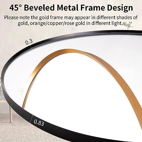 30" Round LED Bathroom Mirror, Wall Mounted Round Backlit Mirror LED Bathroom - Image 6