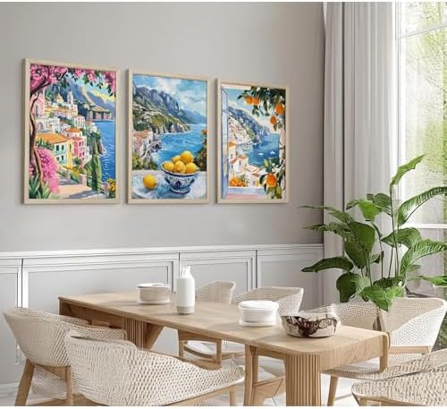 Italy Amalfi Coast Wall Art Posters Italian Travel City Canvas Wall Decor Italy - Image 6