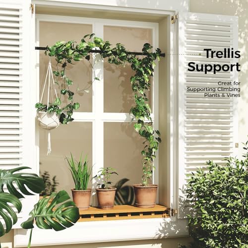 Bamworld Window Plant Hanger Indoor Adjustable Hanging Planters - Image 6