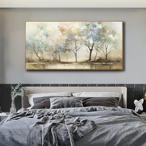 VHMING Abstract Wall Art Artwork Retro Trees Pictures Decor Canvas Painting - Image 4