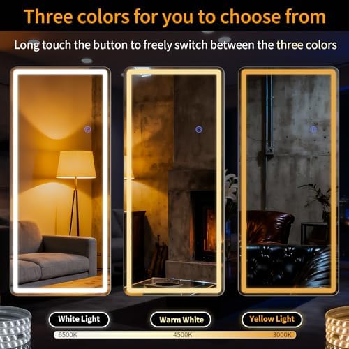 Led Mirror Full Length 16 x 60 Inch Tempered Glass - Image 7